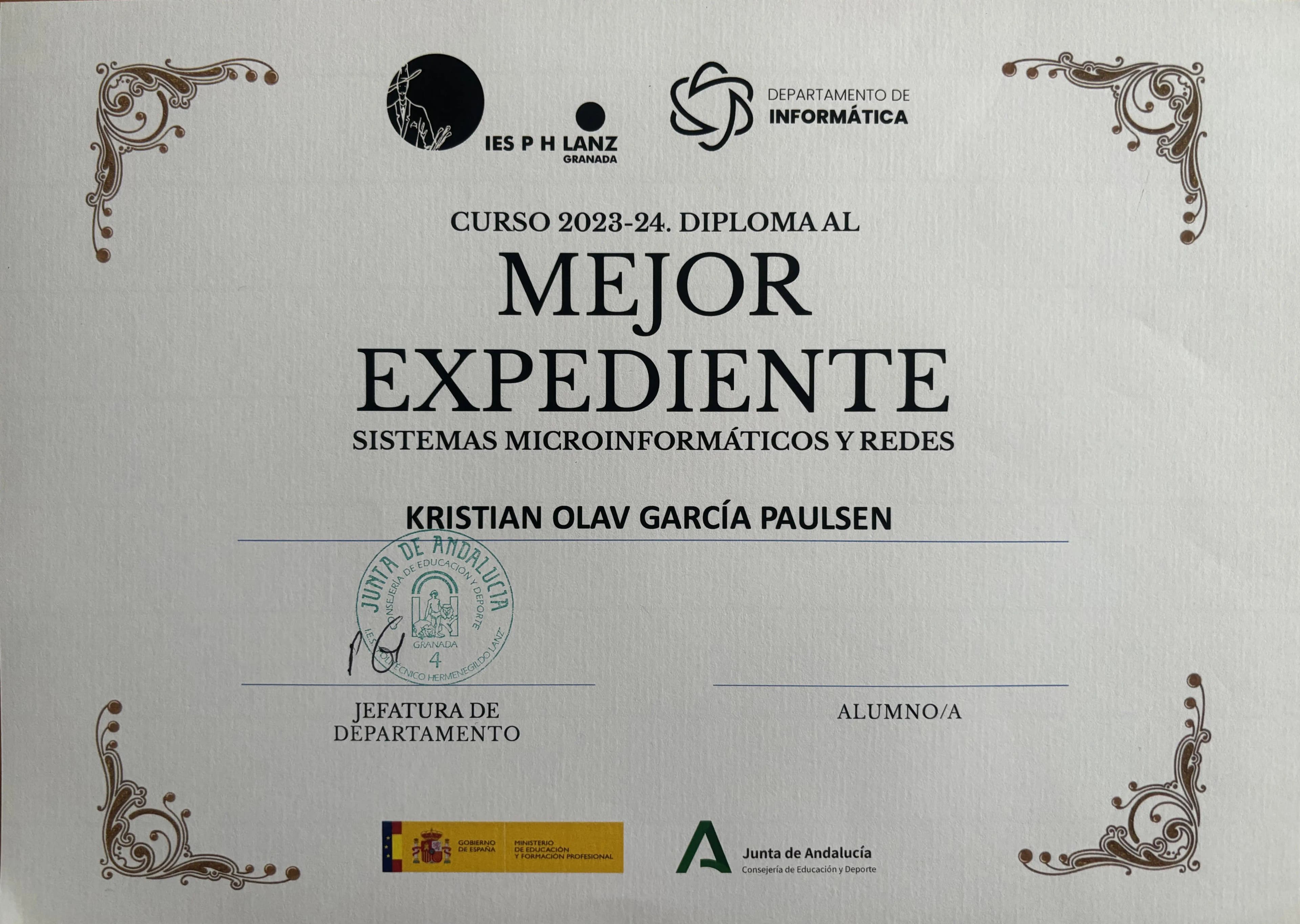 Best Academic Record Diploma